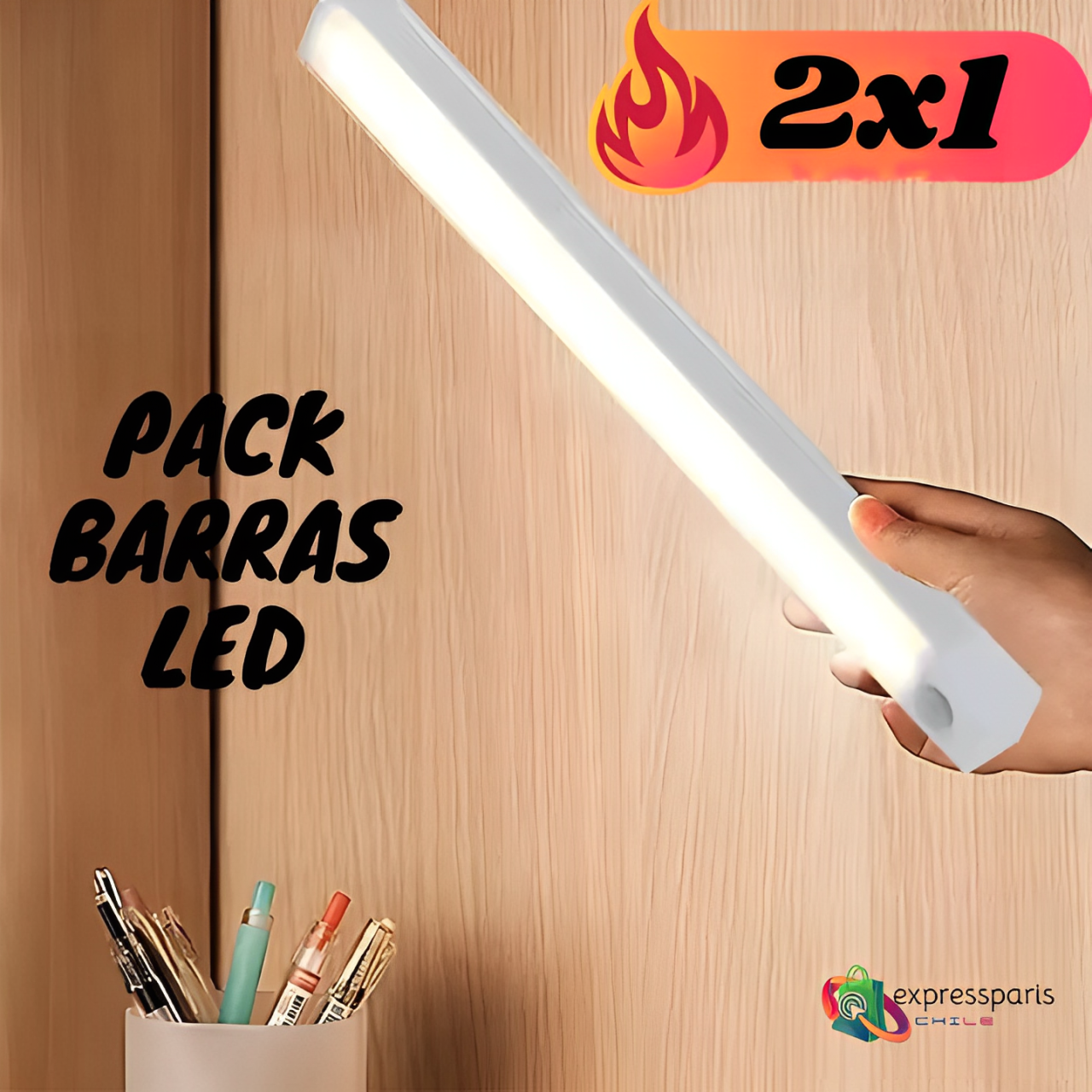 PROMO PACK Barras LED con SENSOR de movimiento