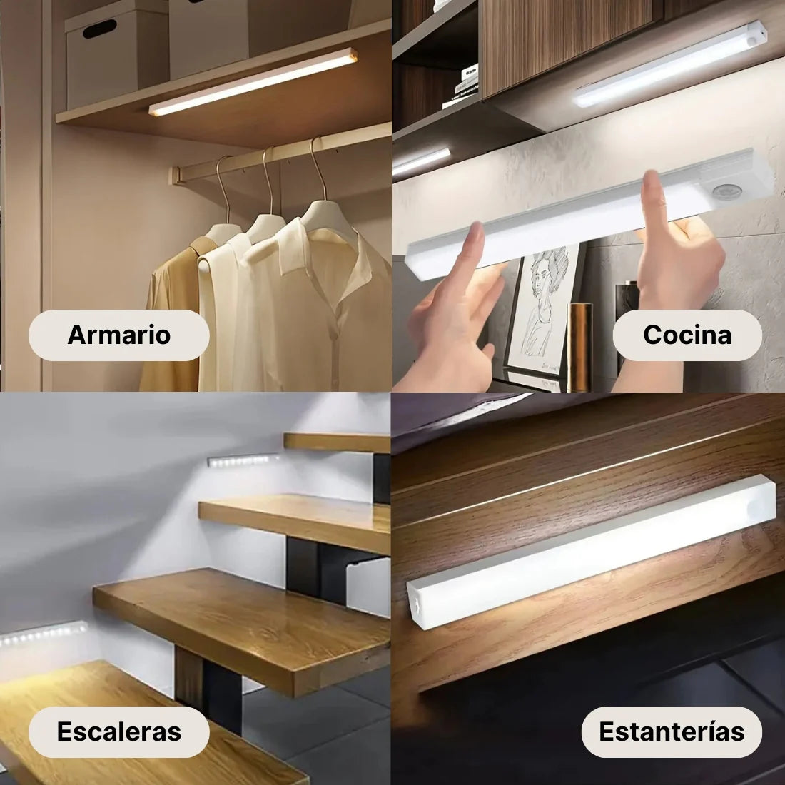 PROMO PACK Barras LED con SENSOR de movimiento