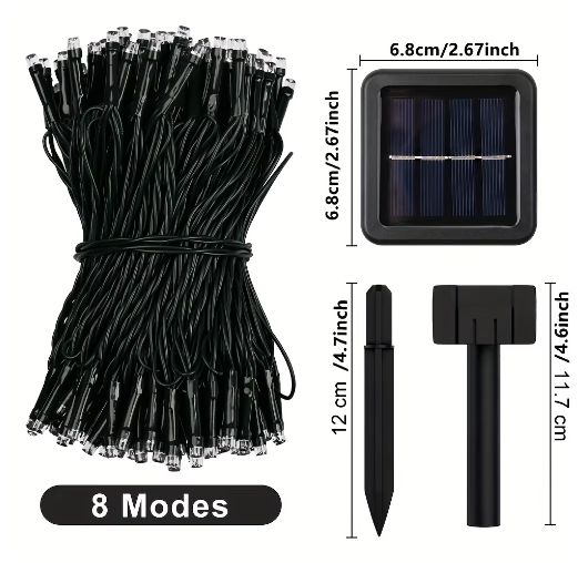 Luces de Navidad con panel Solar (23 metros)