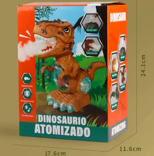 DIVERTIDO Y EMOCIONANTE DINOSAURIO / CON VAPOR LUCES Y MOVIMENTO