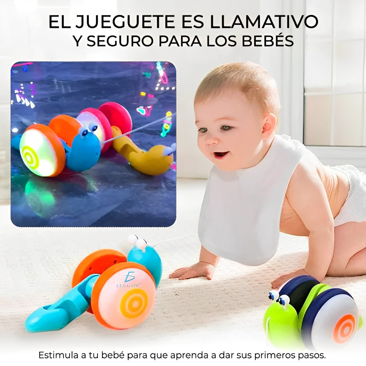 Caracol Didactico Con Luces Y Sonido + Envio Gratis