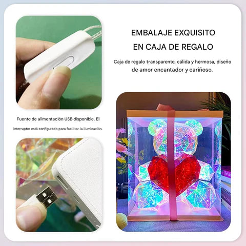 OSO CON LUCES LED - CRYSTAL BEAR™