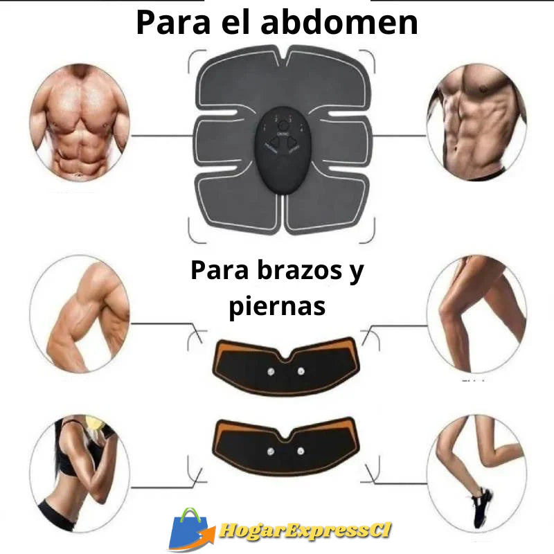 KIT ESTIMULADOR FITNESS MUSCULAR: ABDOMINALES FITNESS EMS  + 2 ESTIMULADORES DE REGALO💯