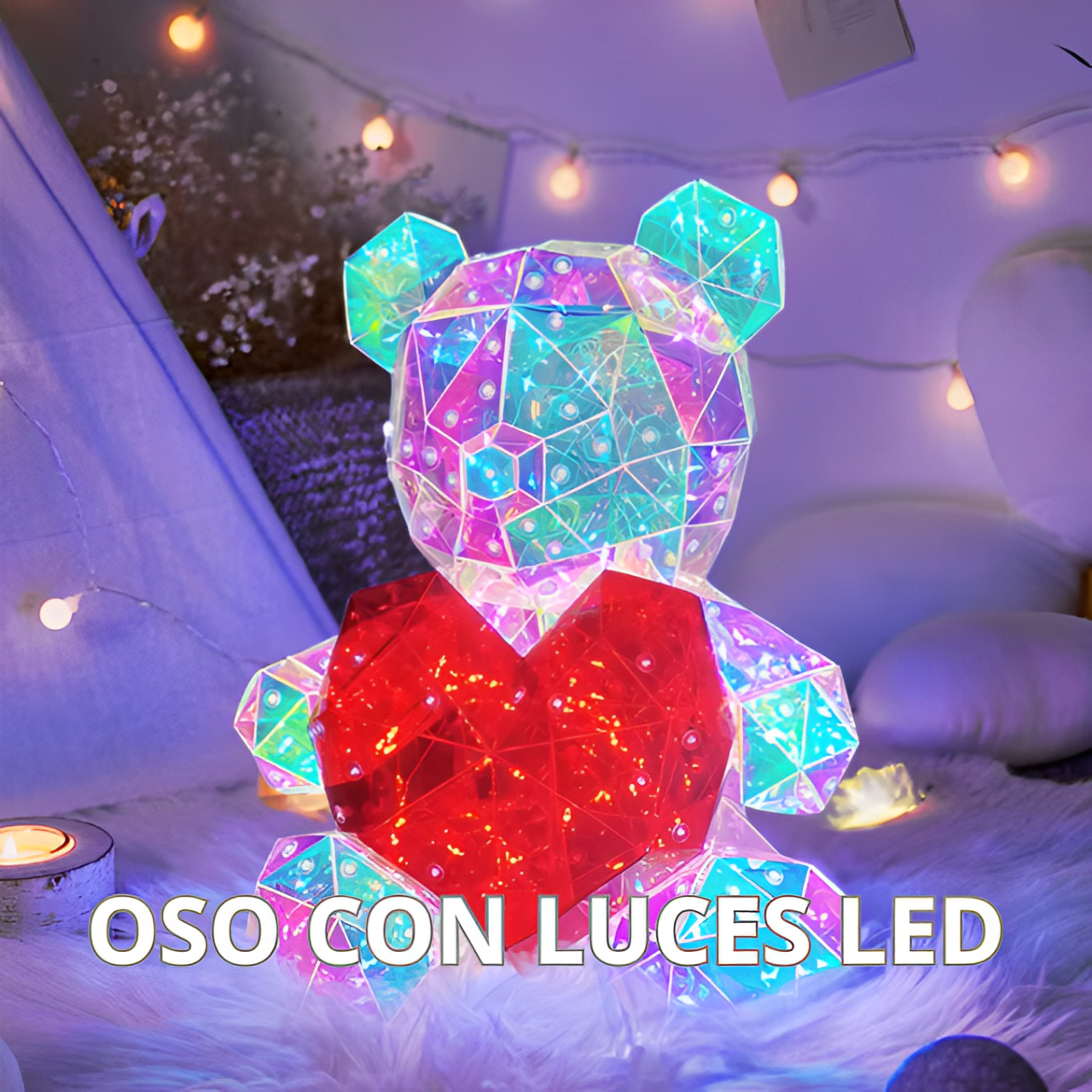 OSO CON LUCES LED - CRYSTAL BEAR™