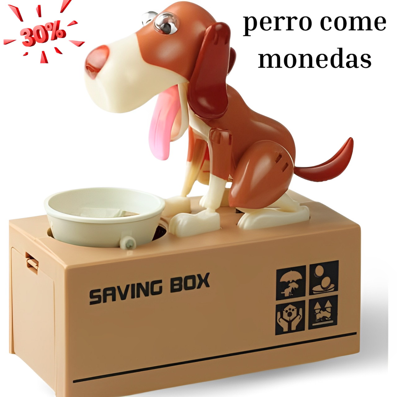 Juguete caja de dinero / come monedas robótico My Dog Bank